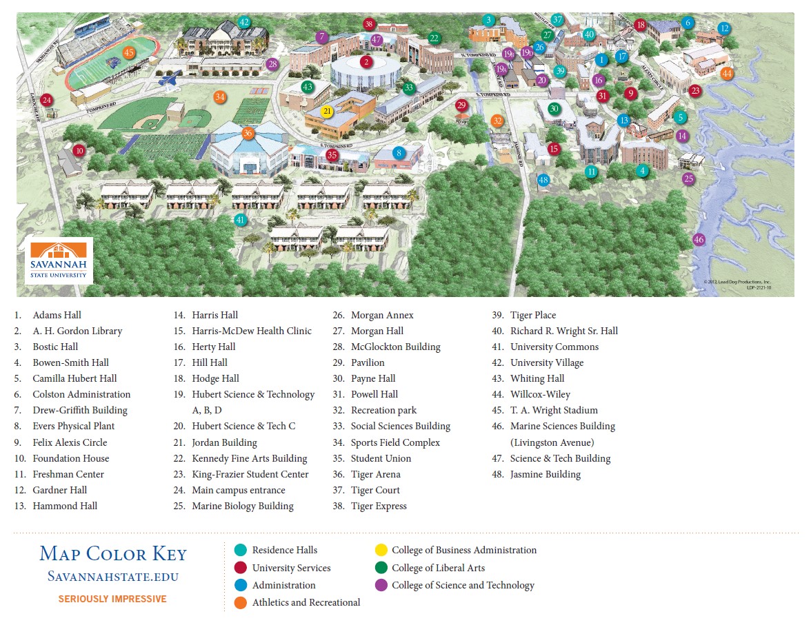 University Map Savannah State Acalog ACMS™